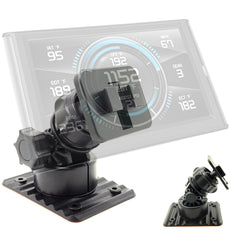 ChargerCity front view of adhesive dashboard mount showing ready-to-install base and benefit of secure placement