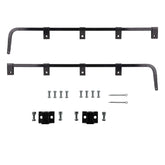 CHDT66 front view of mud flap hangers showing full bar and clips for durable mounting