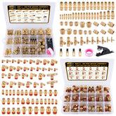 CheeMuii front packaging view showing full 136-piece DOT brass kit benefits