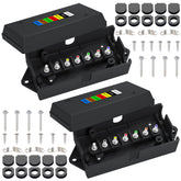 CheeMuii front view junction box showing organized terminals and easy access benefit