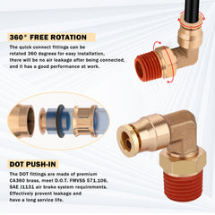 CheeMuii brass Schrader inflation valve close-up providing easy manual inflation access