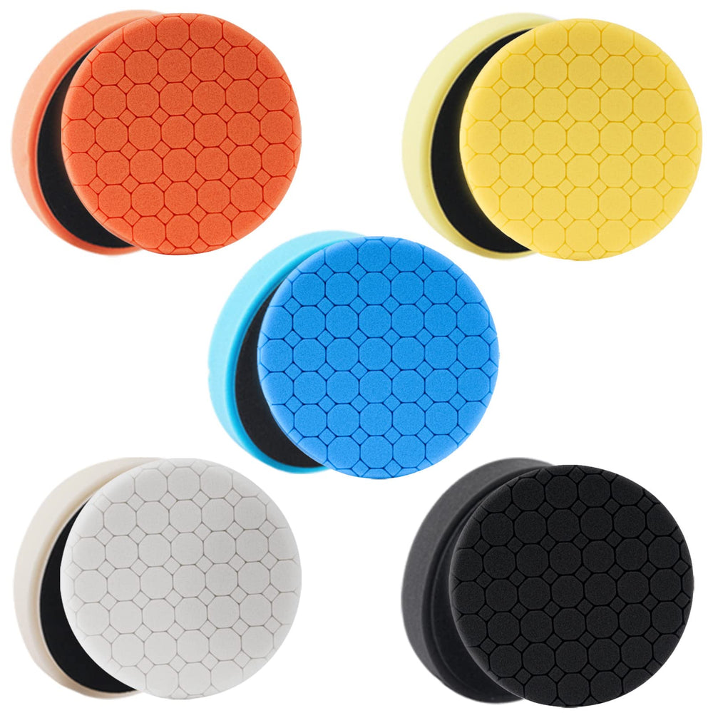 CHEGIF front view of five-pad kit showing protective buffer and sizes