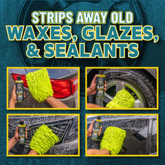 Chemical Guys Clean Slate producing dense foam from a foam cannon for thorough cleaning