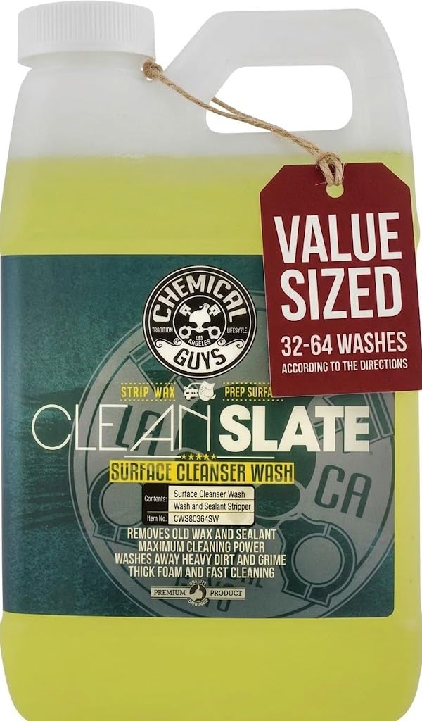Chemical Guys front label of Clean Slate 64 oz showing product name and citrus benefit