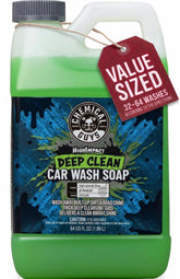 Chemical Guys front label on 64 oz bottle showing product identity and benefit