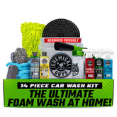 Chemical Guys front packaging showing full 14-piece kit and contents for easy setup