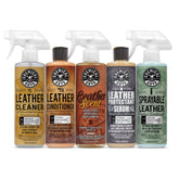 Chemical Guys front packaging showing five 16 oz bottles and kit layout, professional results