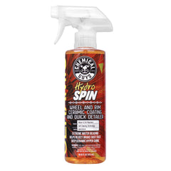 Chemical Guys HydroSpin front label showing product name and 16 oz size for clear identification and trust