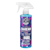 Chemical Guys bottle front label showing product name and benefits