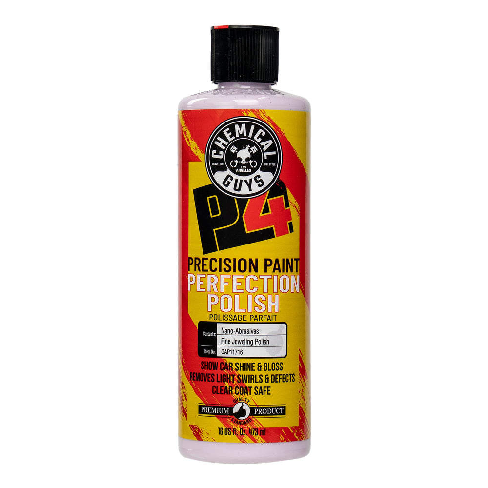 Chemical Guys front label showing product name and 16 oz size for easy identification and trust