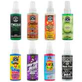 Chemical Guys front packaging showing four 4oz sample bottles and benefits