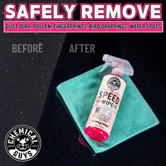 Chemical Guys being wiped on car hood restoring high gloss