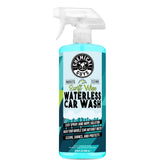 Chemical Guys front spray bottle showing product and easy application benefit