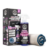 Chemical Guys bottle front packaging showing kit and clean finish benefit