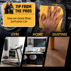 Chemical Guys towel buffing wax from paint leaving a smooth finish