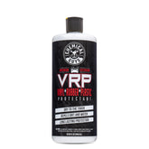 Chemical Guys bottle front label showing product branding and clear benefits