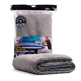 Chemical Guys Woolly Mammoth folded front view showing plush texture and easy storage benefit