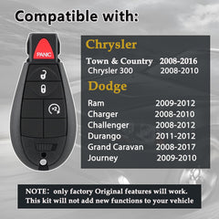 CHIJUIYZKEY IYZ-C01C back label with FCC ID visible for quick compatibility check