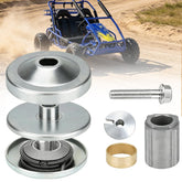 Chikia front view driver pulley showing mounting face and bolt holes for accurate fit