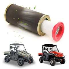 Chikia Hisun front packaging showing OEM replacement filter and fitment benefit