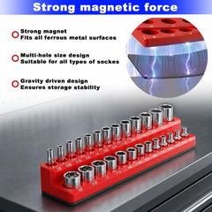 CHOUBAYPER magnetic base detail holding sockets securely to metal surface for safe transport