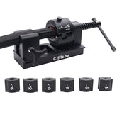Cifitcoo front view of the tool and six dies shows ready-to-use kit benefit