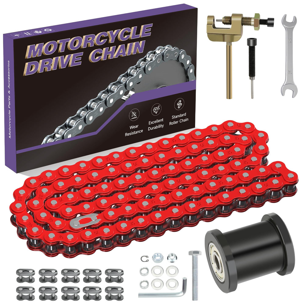 CILOYU front view of red #35 chain pack showing ready-to-install replacement