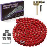 CILOYU front view of 4ft #35 roller chain showing packaging and included tools, clear fitment benefit