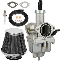 CILOYU PZ26 front view showing carburetor body and intake, clear rebuild benefit