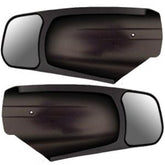 CIPA 10950 front view installed on truck mirror showing improved towing visibility