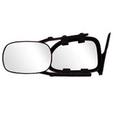 CIPA clip-on mirror front view showing reflective face and black silver trim benefits clearer towing sightlines