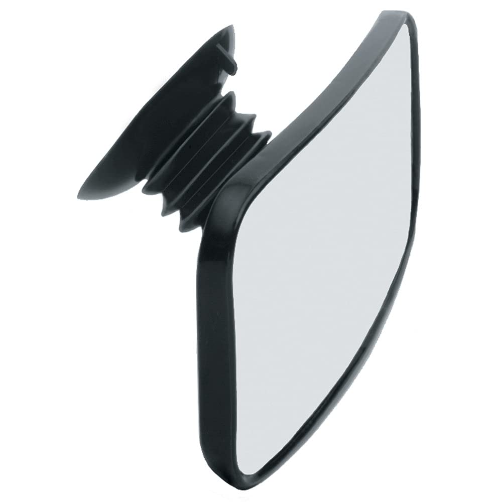 CIPA mirror front view showing convex glass and wide-angle benefit