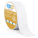 CircleRoad front roll of butyl tape showing clean white finish and width, durable seal
