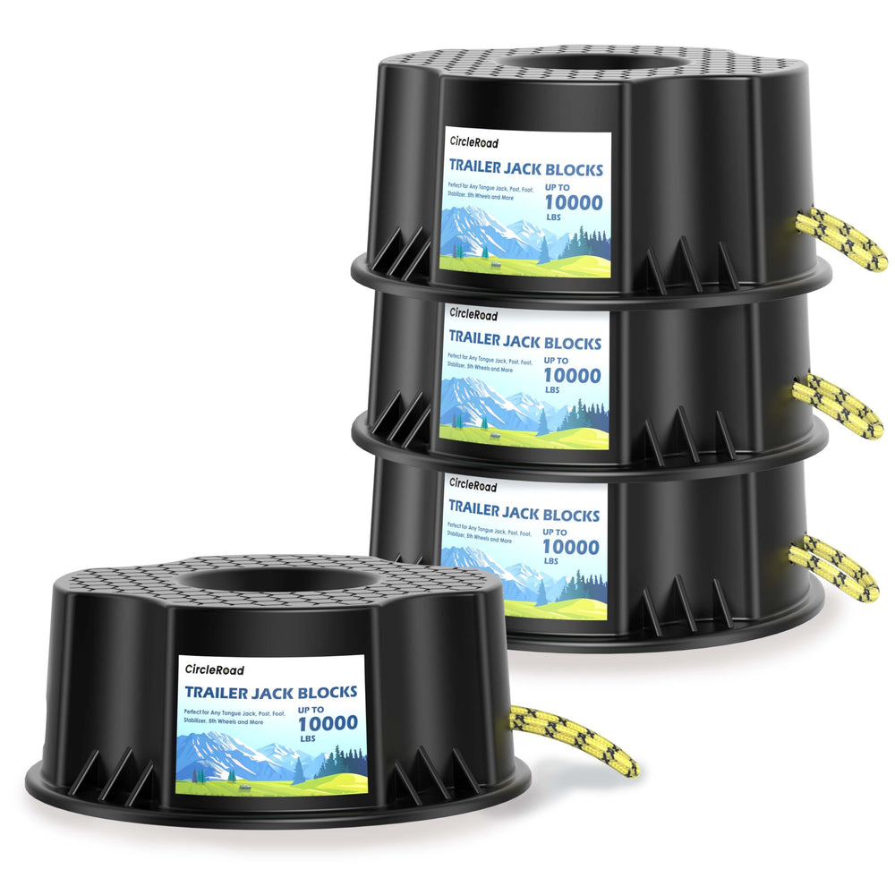 CircleRoad front view of 4-pack pads shows durable base and stable platform benefit