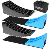 CircleRoad front view of leveler showing ramp shape and stability benefit