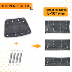 CircleRoad step cover beside ruler showing 22 inch width for accurate fitting