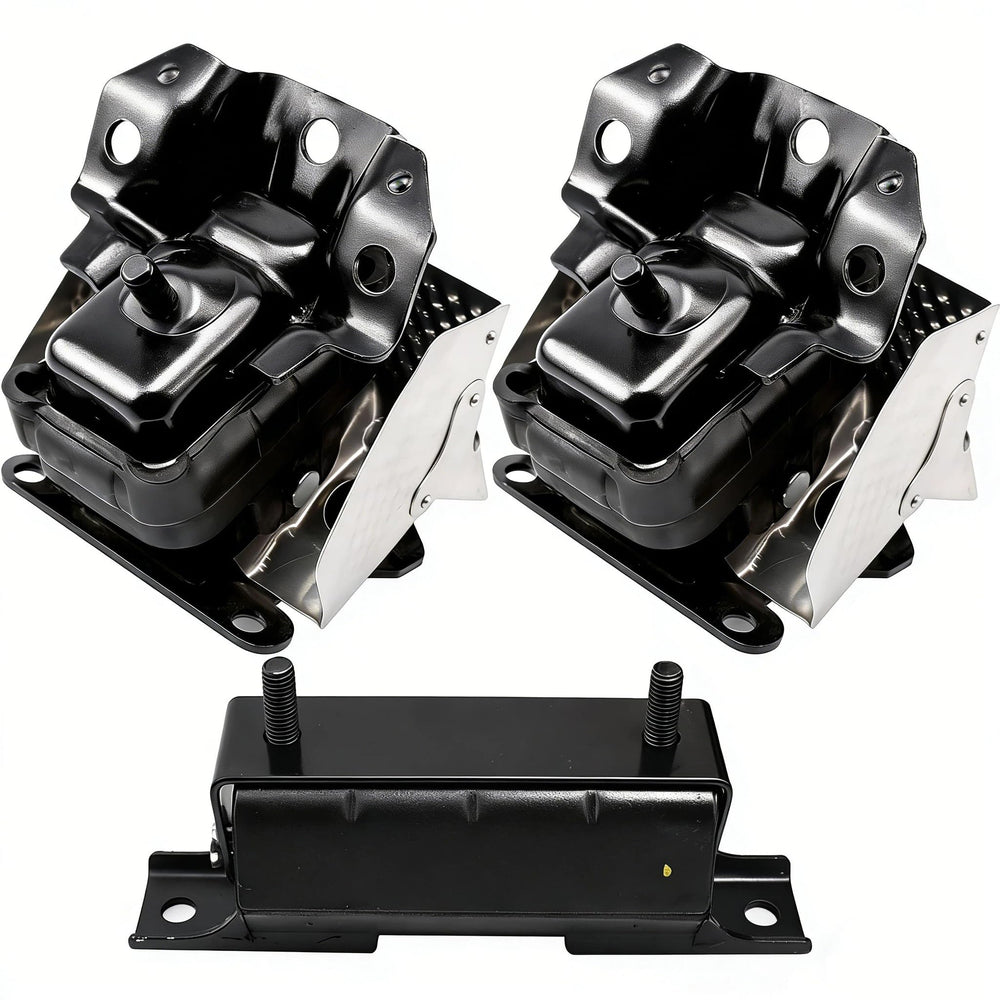 Citumo front view of three engine motor mounts showing fitment and stability benefit