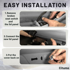 Citumo mounted in passenger seat demonstrating restored control convenience