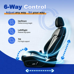 Citumo detailed shot of buttons highlighting tactile layout for intuitive seat adjustments