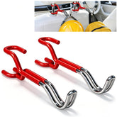 Cityeagle front packaging view showing two red silicone hooks and clear benefit of organized storage