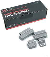 CKAuto box of MC clip-on weights showing assortment and packaging benefit