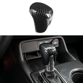 CKE gear shift knob cover front view showing sleek carbon finish and visual upgrade