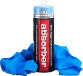 CleanTools Absorber XXL front view showing full 32x20 blue chamois for fast drying