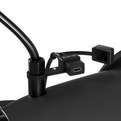 Cliff Top front-mounted charger on handlebars showing compact integration and neat look