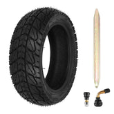 CMIYETO front profile of 10x3.0-6.5 tire showing tread and fit benefit