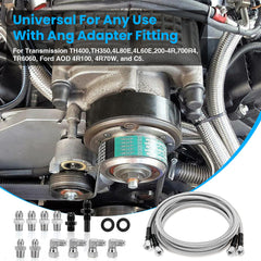 CMOOD hoses installed under hood demonstrating clean routing and space saving