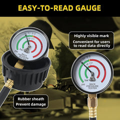CMTOOL 6-foot nitrile hose fully extended showing reach and safe temperature use