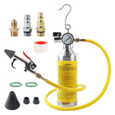 CMTOOL stainless steel canister front view showing durable construction and safer pressurization