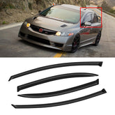 CMVT Auto front passenger visor installed showing sleek fit and weather protection