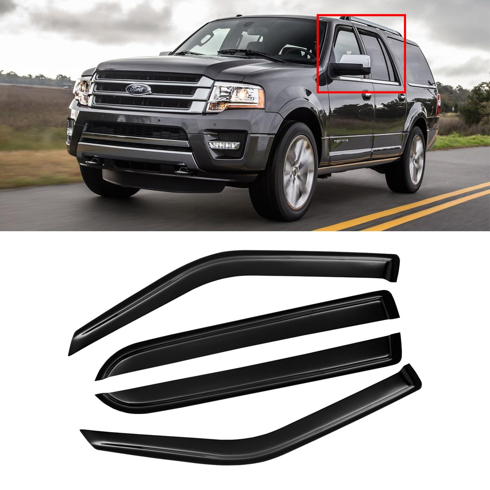 CMVT Auto front view of four-piece visor set showing fit and finish